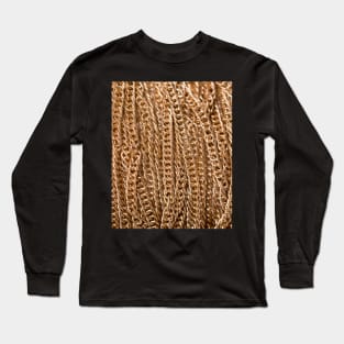 3D Gold Chains design  available on lots of items in the store great clothing design idea. Long Sleeve T-Shirt